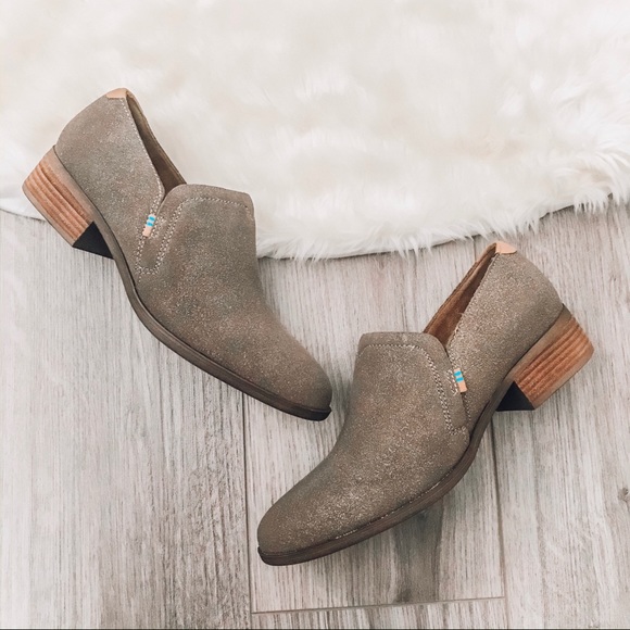 toms olive green booties